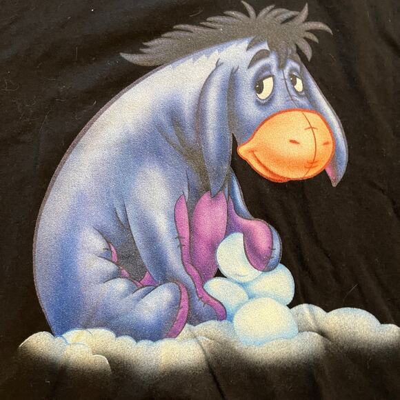 Disney Women's LG Winnie The Pooh Eeyore Gloomy Donkey Graphic T-shirt - Picture 3 of 5
